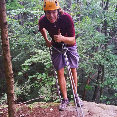 rappelling in hocking hills ohio at high rock adventures