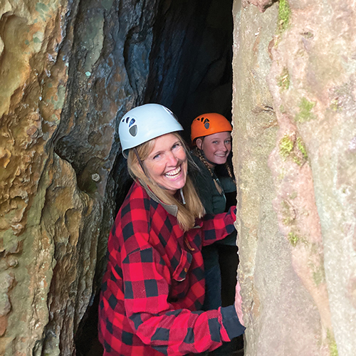 Guests on the Rock Challenge at High Rock Adventures in Hocking Hills Ohio